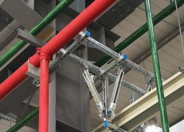 定日该抗震支架的整体式支吊架结构协调性好